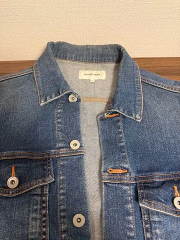 GLOBAL WORK 데님 셔츠 라이트 블루 4 포켓