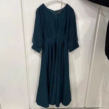 결혼식 하객 드레스 2회 착용 그린