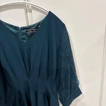 결혼식 파티 초대 드레스 2회 착용 그린