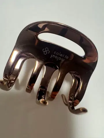 콜레트 마루프 브라운 헤어 클립 중형