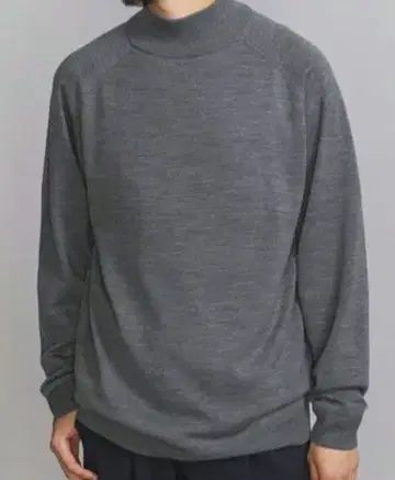 BY SUPER 140 워시 울 터틀넥 니트