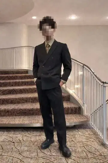 [빈티지] 브라운 스트라이프 셋업