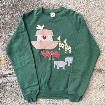 90s 애니멀 빈티지 맨투맨 귀여운