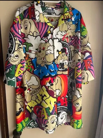 GALFY 컬러풀 반팔 셔츠 빅