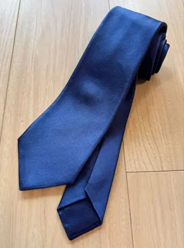 키튼 KITON 넥타이 네이비 블루 실크 100% 새상품급