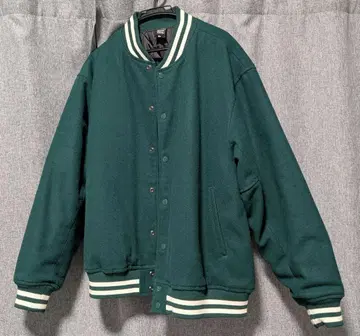 UnitedAthle 다크 그린 바시티 자켓