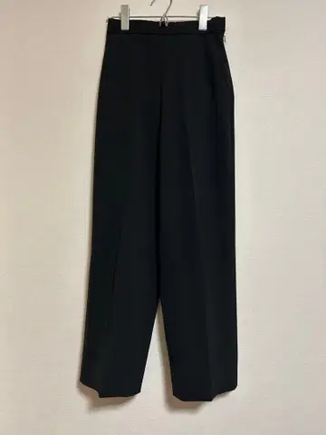 [새상품급] 6(ROKU) ZIP PANTS 블랙 슬랙스 팬츠 36