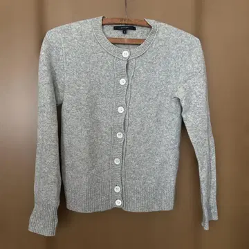 투모로우랜드 울, 캐시미어 혼방 그레이 가디건