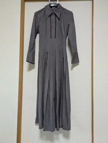 FRAY I.D 프레이 아이디 셔츠 플리츠 원피스