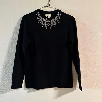 Kate Spade 블랙 비쥬 니트 XS