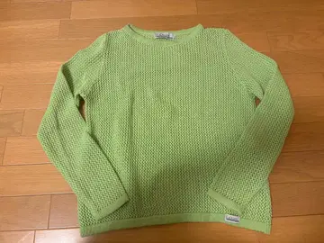 vintage 긴팔 메쉬 니트 상의