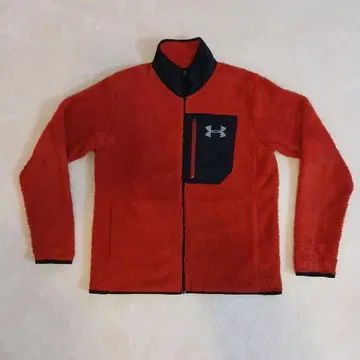 언더아머 플리스 자켓 레드 L 사이즈