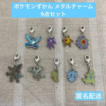 익명 배송 포켓몬 도감 메탈 참 9개 세트 묶음 판매