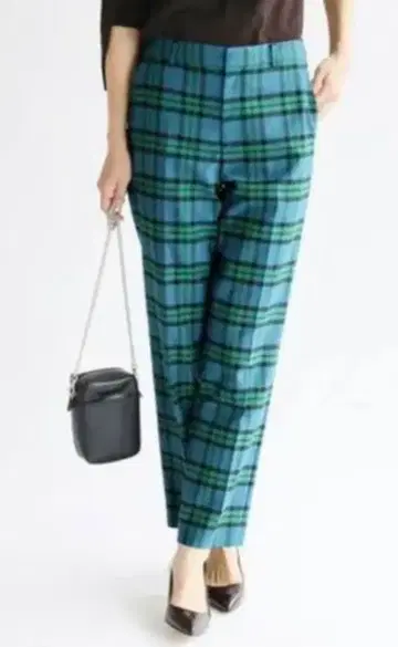 이에나 체크 팬츠