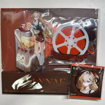 명조 린네 완다 시네마 콜라보 중국 한정판 캔뱃지 아크릴 스탠드 2세트