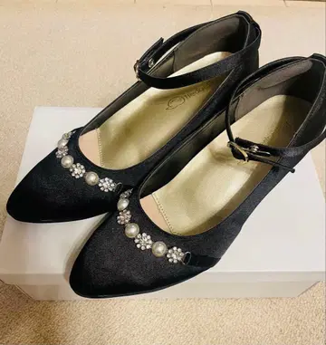 블랙 펌프스 입학 결혼 졸업 포멀 여성용 23.5 24.0