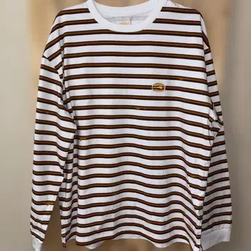 그라니프 햄버거 자수 7부 소매 티셔츠