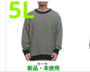 새상품 스웨터 5L 카키 그린 니트 캐주얼