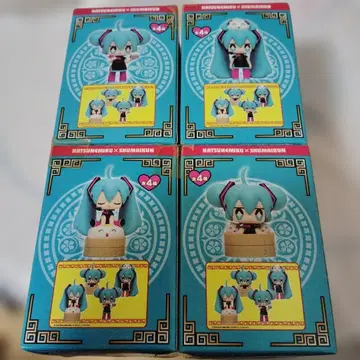 하츠네 미쿠 x 슈마이군 피규어 4개 세트