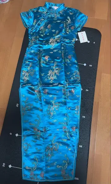 MICHI 파랑 드래곤 자수 차이나 드레스 34