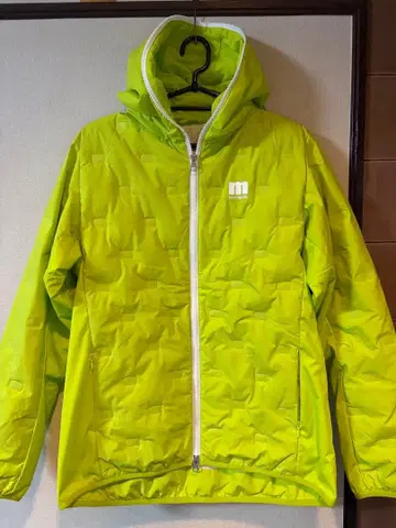 munsingwear 형광 그린 다운 자켓