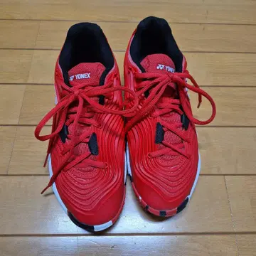 YONEX 테니스화 여성용 레드 24cm