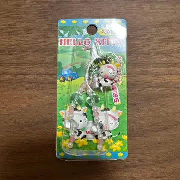 [ 미사용 새상품 ] 목장 한정판 소 패턴 키티 스트랩