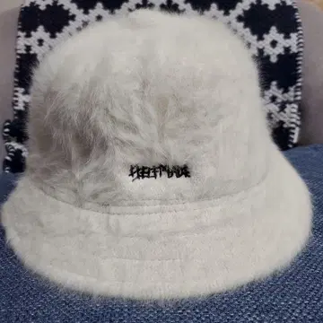 셀프 메이드 화이트 퍼 버킷햇 자수 남성용 여성용