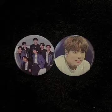 BTS 핀 배지 캔뱃지 2개 세트