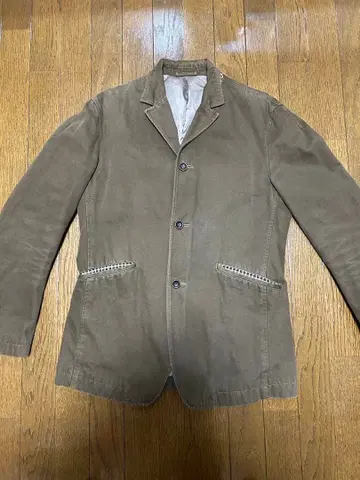 브라운 싱글 브레스티드 자켓