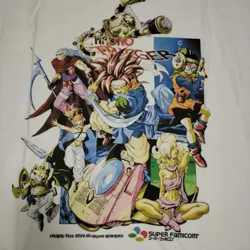 크로노 트리거 게임 슈퍼패미컴 T셔츠 화이트