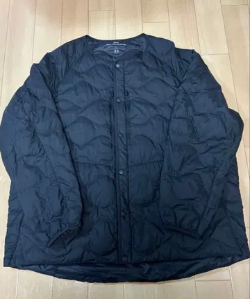 4XL UNIQLO 화이트 마운티니어링 이너 다운 블랙