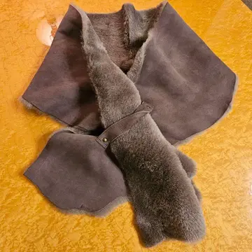 리버서블 무스탕 숄