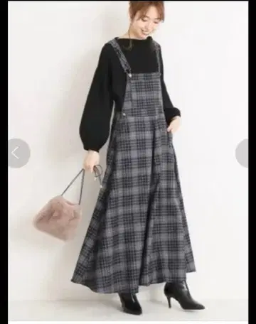 [ MITTERNACHT ] 맥시 오버롤 스커트