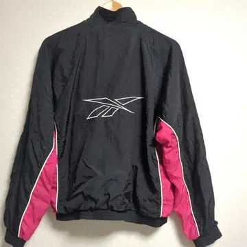 레어 90s 리복 빈티지 나일론 자켓 짧은 기장 핑크