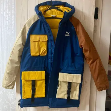 PUMA 다색 다운 벤치 코트