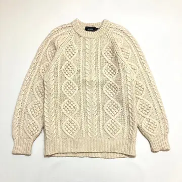 SEAHOP 빈티지 피셔맨 니트 아란 니트 L 사이즈