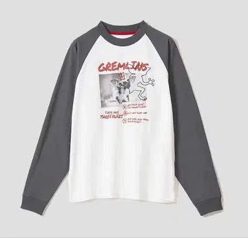 새상품 그라니프 그렘린 기즈모 3가지 규칙 래글런 긴팔 T셔츠 M 사이즈