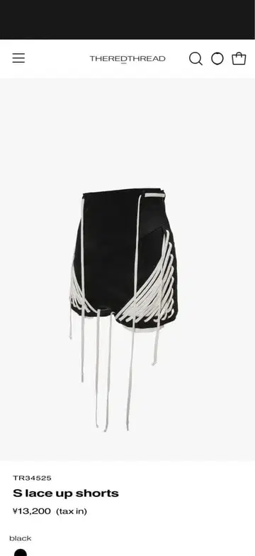 더 레드 스레드 S 레이스업 쇼츠