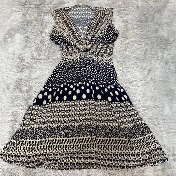 백화점 구매 MAILLE DEMOISELLE 올 패턴 원피스 M