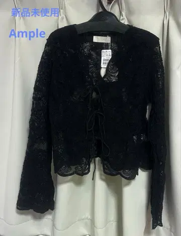 야마다야 Ample 블랙 레이스 가디건