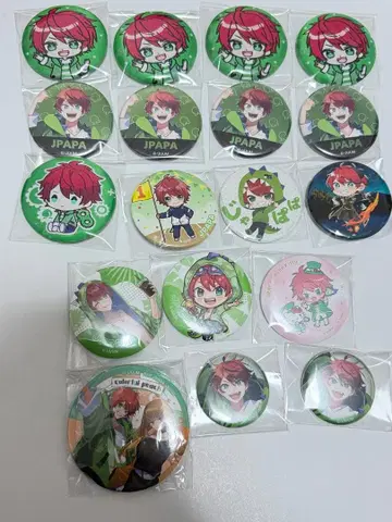 쟈파파 캔뱃지 묶음 판매