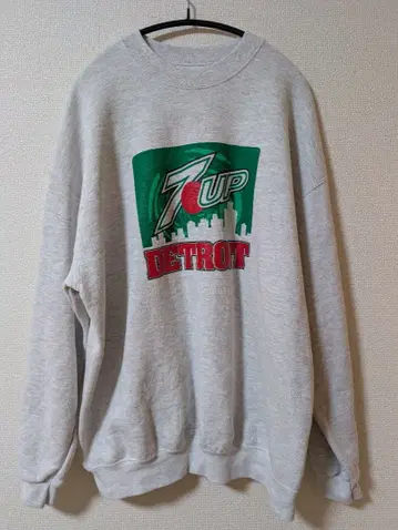 [ 90s ] 7UP 세븐업 탄산음료 맨투맨 그레이 XL