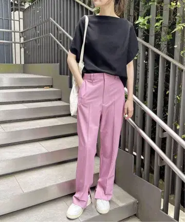 Spick and span 하이브리드 트로 스트레이트 팬츠