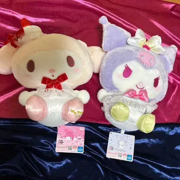 마이멜로디 기념일 숏 케이크 BIG 봉제 인형 & 천사의 쿠로미