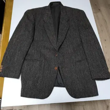 그레이 헤링본 테일러드 자켓