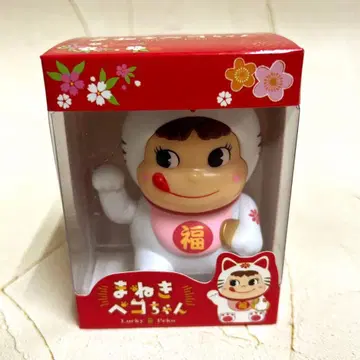 후지야 마네키 페코짱 화이트 Lucky Peko 마네키네코 피규어