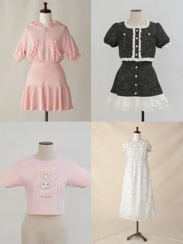 PriCHOU 묶음 판매 걸리시 스타일