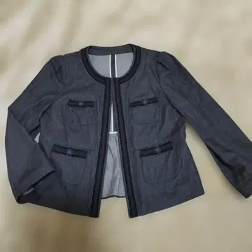 TO BE CHIC 투 비 시크 노카라 데님 자켓 40