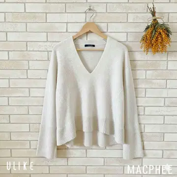 MACPHEE 맥피 니트 울 캐시미어 혼방